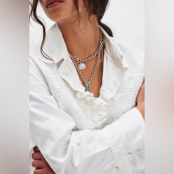 ▪️NWT Free People Taylor Oxford Shirt - Picture 3 of 11